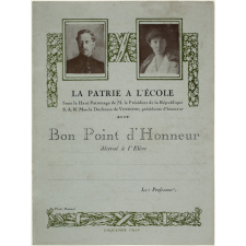Bon point d'honneur - La patrie à l'école