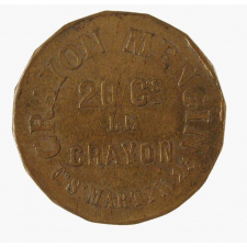 Jeton publicitaire des crayons Mengin. 
