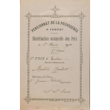 Ex-praemio . Pensionnat de la Providence à Corenc.