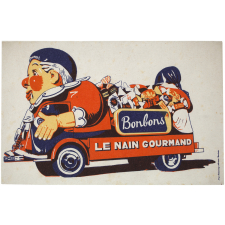 Buvard publicitaire. Bonbons Le Nain Gourmand.