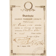 Ex-praemio . Distributio Solemnis Praemiorum Seminarii Valentinensis.