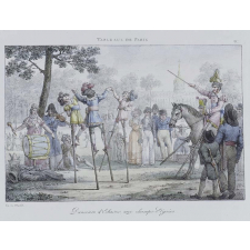Danseurs d'Echasses, aux champs–Elysées.