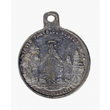 Médaille religieuse missionnaire à l'effigie de la Vierge. 