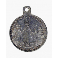 Médaille religieuse missionnaire à l'effigie de la Vierge.