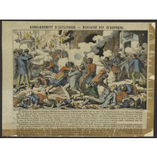 Bombardement d'Alexandrie. Massacre des Européens.