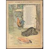 Le Cochet, le Chat et le Souriceau. (Fable de La Fontaine).