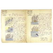 Cahier de classe / Ecole primaire de Jeunes Garçons, Ecole Decamps Paris 16e.