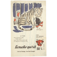 Buvard publicitaire. La vache qui rit. Le Tigre.