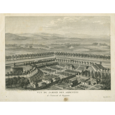 Vue du jardin des arbustes de l'Université de Perpignan.