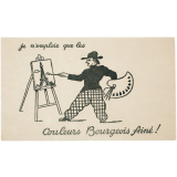 Buvard publicitaire. Couleurs Bourgeois Ainé. 