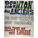 Réunion des anciens ce soir 19h30.
