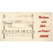 Buvard publicitaire. Sadolblanc.