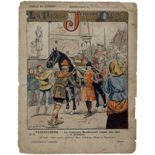 Vaucouleurs. Le capitaine Baudricourt remet son épée à Jehanne - La Patrie. Jehanne d'Arc la bonne Françoise. n°2.