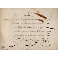 Modèle d'écriture. 