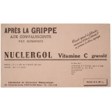 Buvard publicitaire. Nuclergol Vitamine C granulé.