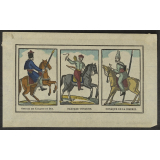 Officier des Cosaques du Don. Tartare Tonguse. Cosaque de la Sibérie.
