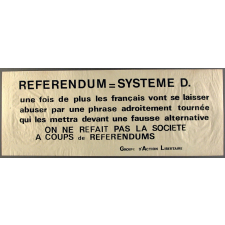 Referendum = Système D.