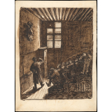 Salle de classe au 19e siècle. 