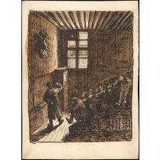 Salle de classe au 19e siècle. 