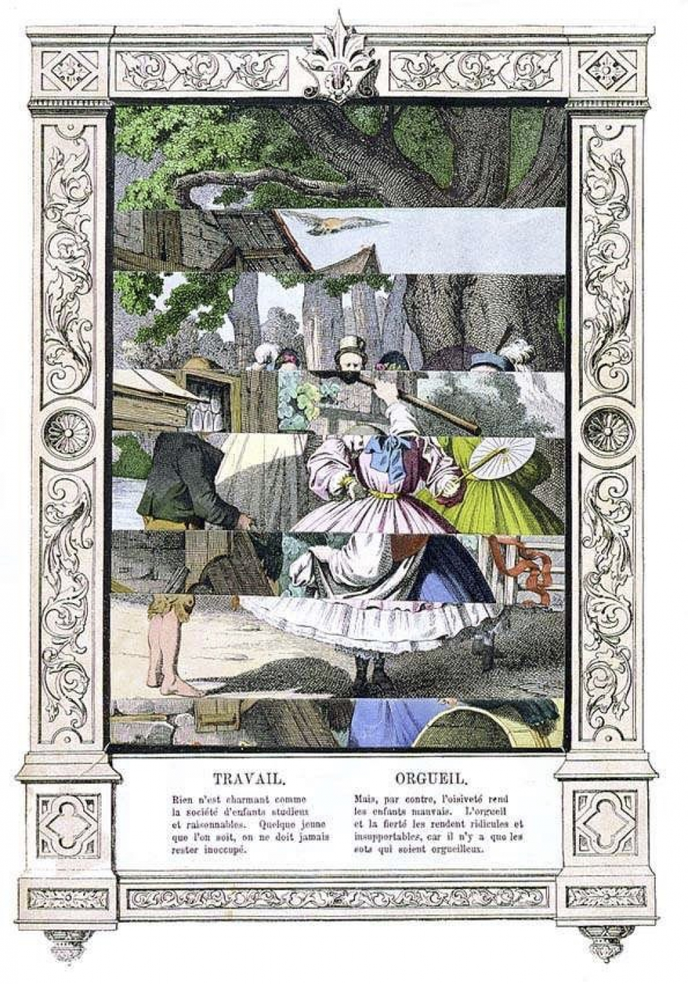 Les surprises ou le bien et le mal. Livre d'images.
