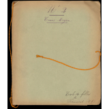 Cahier de poésies. 