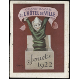Grand Bazar de l'Hôtel de Ville. Jouets 1922.