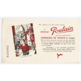 Buvard publicitaire. Chocolat Poulain. Un gamin de Paris.