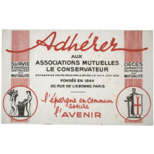 Buvard publicitaire. Le Conservateur.