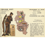 Émulsion Scott - Débilité générale, croissance, dentition, bronchite, rachitisme - Département du Rhône - 993.915 habitants - Chef-Lieu : Lyon - Sous-préfecture : Villefranche-sur-Saône.