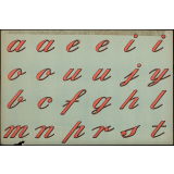 Alphabet calligraphié. 
