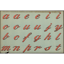 Alphabet calligraphié.