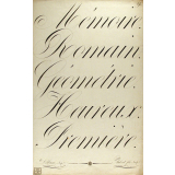 Modèle d'écriture. 