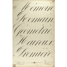 Modèle d'écriture.