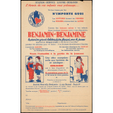 Publicité pour ouvrages destinés aux enfants. Benjamin et Benjamine.