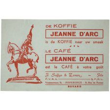 Buvard publicitaire. Café Jeanne d'Arc.