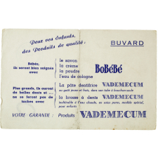 Buvard publicitaire. Bobébé et Vademecum.