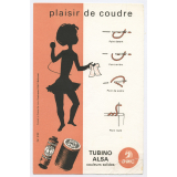 Buvard publicitaire. Plaisir de coudre. Turbino Alsa D.M.C. 
