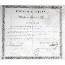 Diplôme de Licencié en Droit.