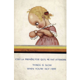 C'est la première fois qu'il me fait attendre.