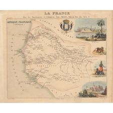 Carte de l'Afrique française (Sénégal).