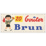 Buvard publicitaire. Goûter Brun.