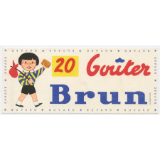 Buvard publicitaire. Goûter Brun.