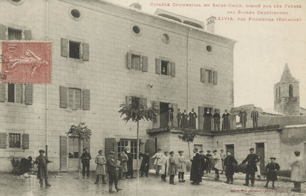 Collège Commercial du Sacré-Coeur, dirigé par les Frères des Ecoles Chrétiennes - Llivia, par Puigcerda (Espagne).