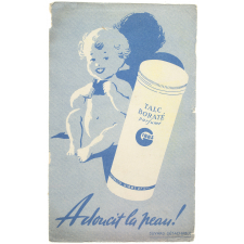 Buvard publicitaire. Talc Boraté parfumé.