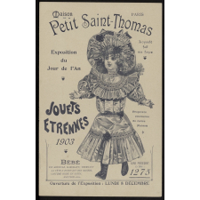 Maison du Petit Saint-Thomas, Paris. Jouets, étrennes 1903.