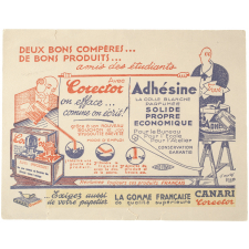 Buvard publicitaire. Corector - Adhésine.