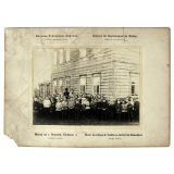 Ecole du village de Volkhovo, district de Slobodskoï, groupe d'élèves, Zemstvo de Gouvernement de Wiatka, Album de vues des écoles. 