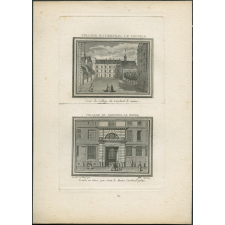 College du Cardinal Le Moine, fondé, en 1302, par Jean Le Moine, Cardinal-prêtre. Cour du college du cardinal Le Moine.