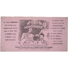 Buvard publicitaire. Mondamine. Poudre patissière.