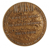 Médaille commémorative du deux cent cinquantième anniversaire de la naissance de J.-J. Rousseau. 